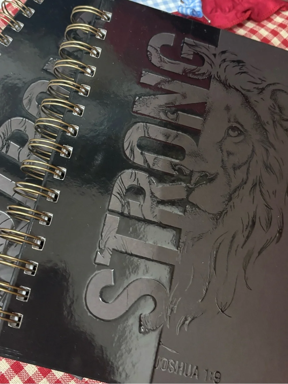 Christian Men’s Journal STRONG  One Spiral Hardcover Notebook - Final Sale